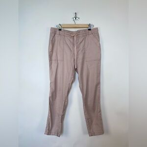 Level 99‎ Linen Drawstring Pant Pink Petals